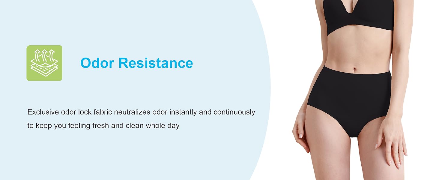 Absorbent Incontinence Underwear for Women Washable Leak Proof Seamless Urine Postpartum Protective Brief