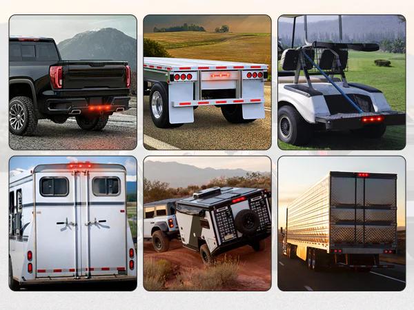 Nilight 14 Inch 9 LEDs Red Trailer Light ID Bar Nilight 14 Inch 9 LEDs Red Trailer Light ID Bar