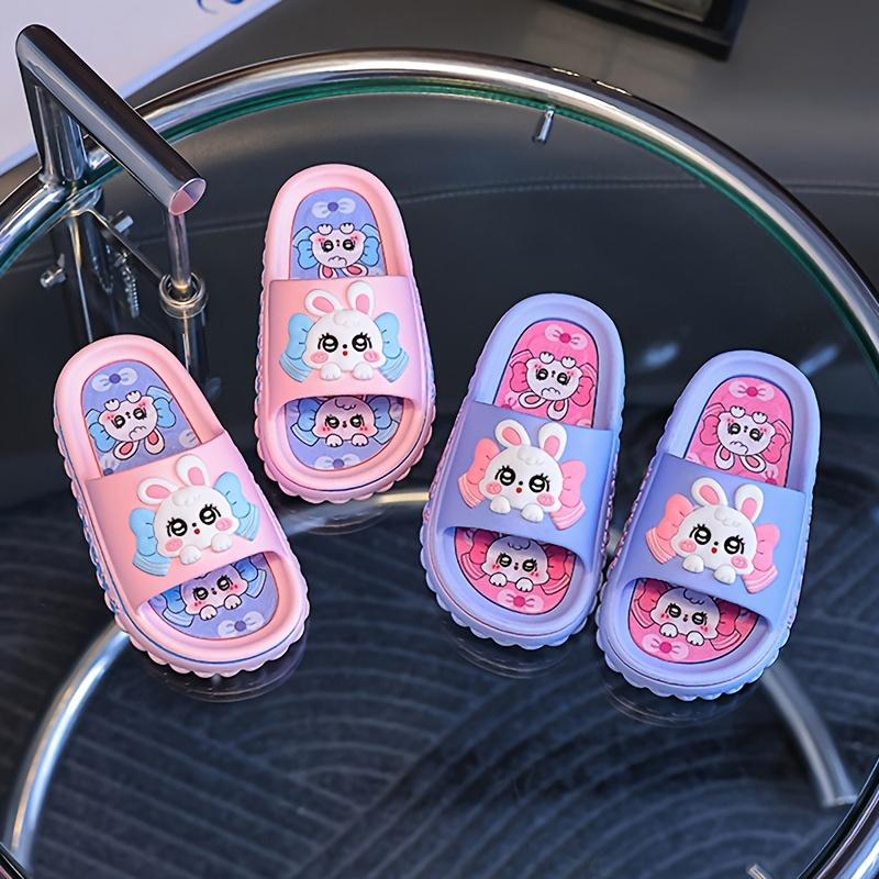 Youngsters' Adorable Bunny Slippers - Non-Slip & Comfy for Indoor/Outdoor Use - Ideal for Boys & Girls, All Seasons（Gift)