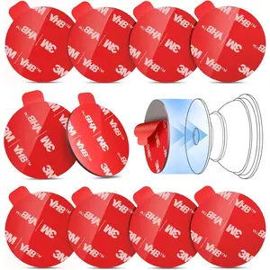 10 count 35mm Sticky Pads for Pops Socket Base, Doube-Sided Adhesive Tape | 1.38in round  adhesive repacement sticker for  Popgrips, phone grips & ring hoders; cean surface, cure 24-48h