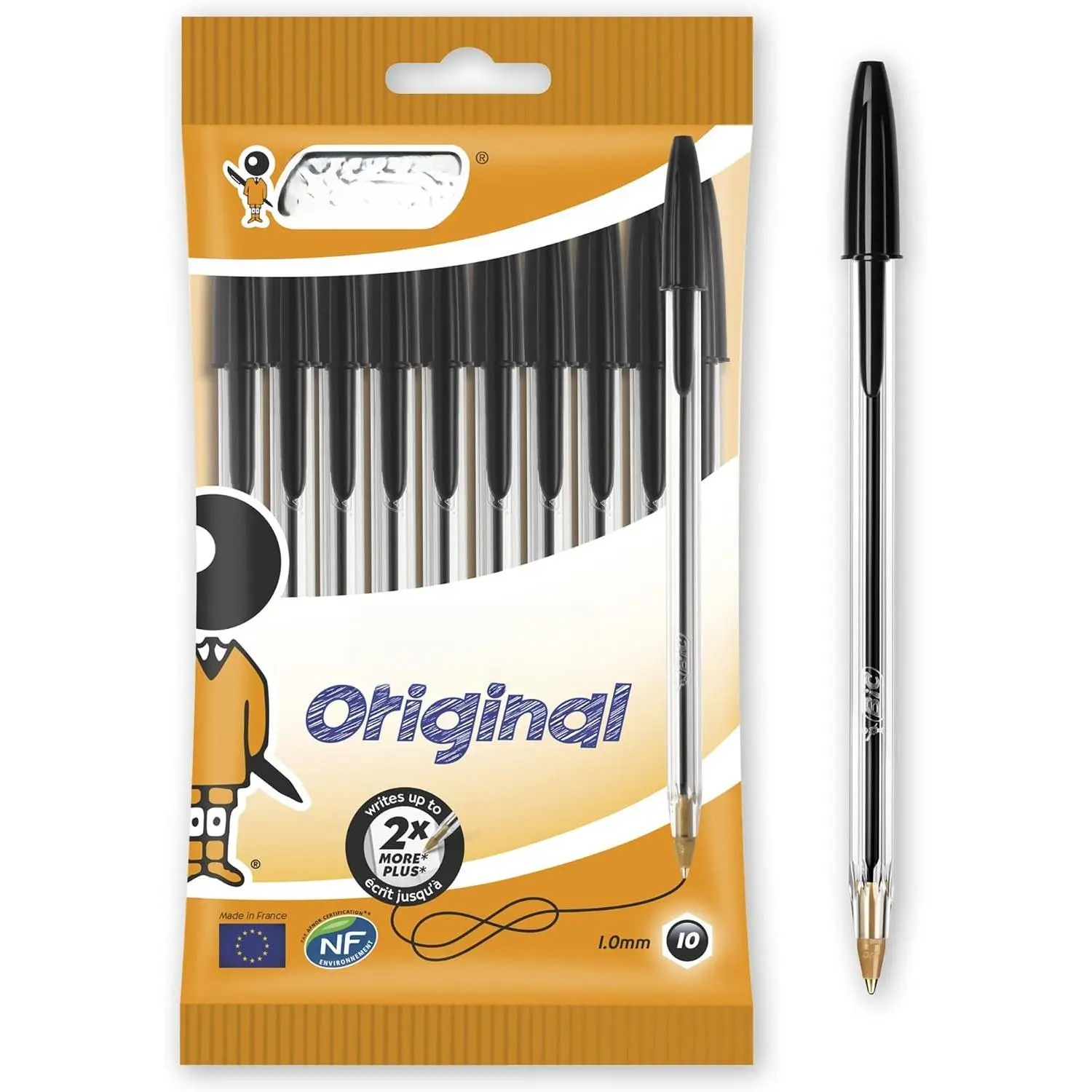 830864   1.0 mm Ball Pen Pack of 10, Black