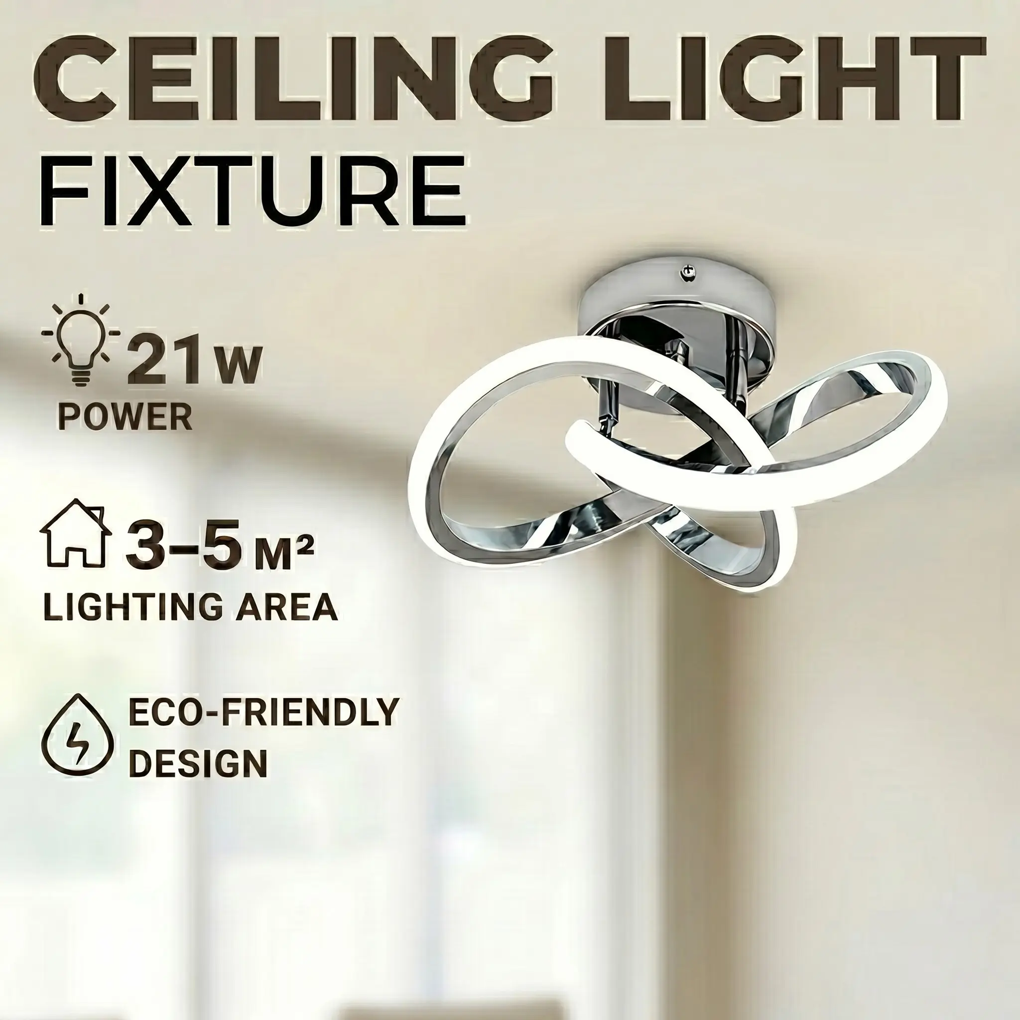 Modern LED Ceiling Lights, Wiring Design, Small Clairvoyant Ceiling Lights, For Living Rooms, Bedrooms, Dining Rooms, Home Offices, and Apartments—LED Lighting Fixtures For Indoor Decorative Lighting