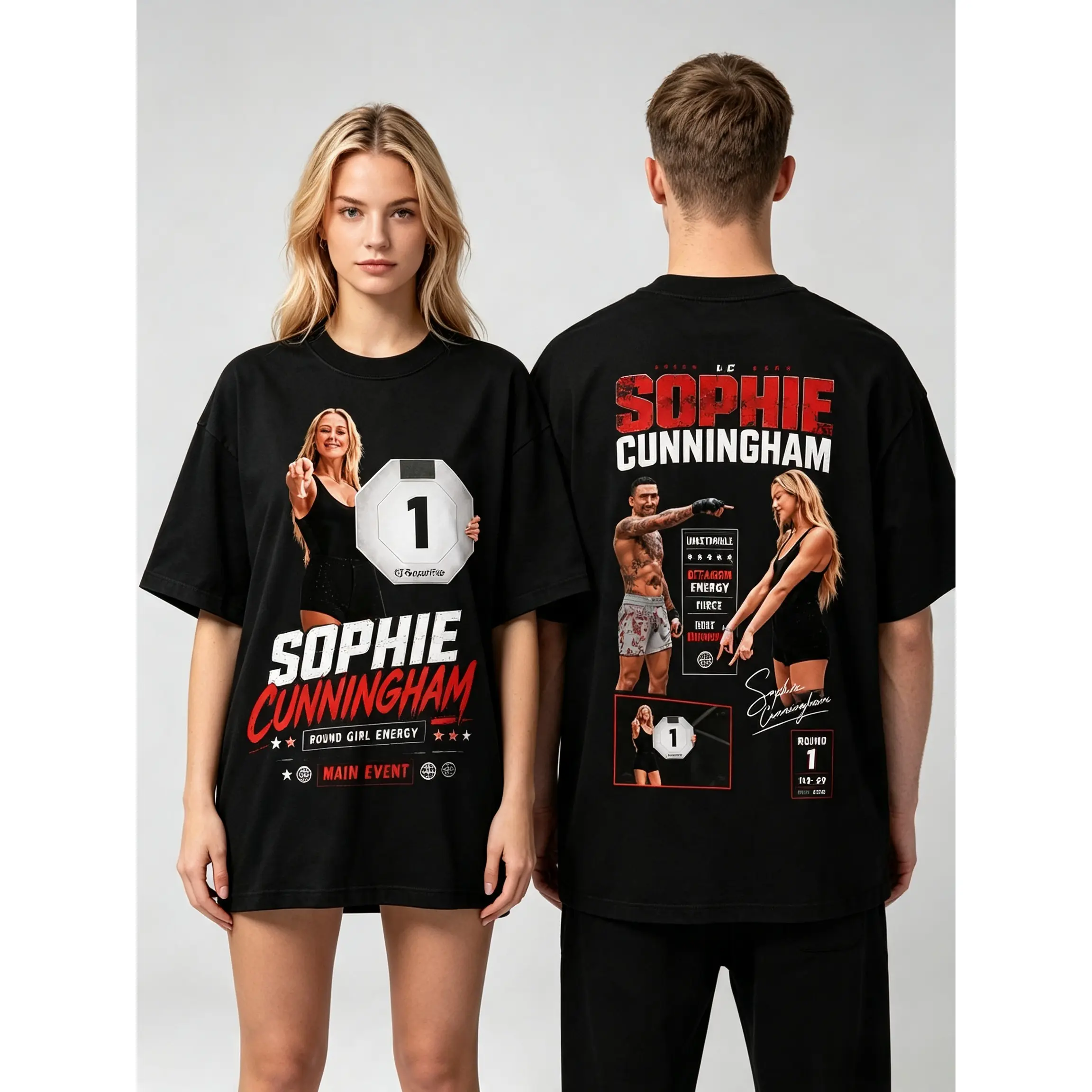 Combat Sports Graphic Tee Mens Black Cotton Short Sleeve Top Casual Streetwear Fighting Arena Fighter Character Print Urban Fashion Oversized Apparel Holiday Outfit