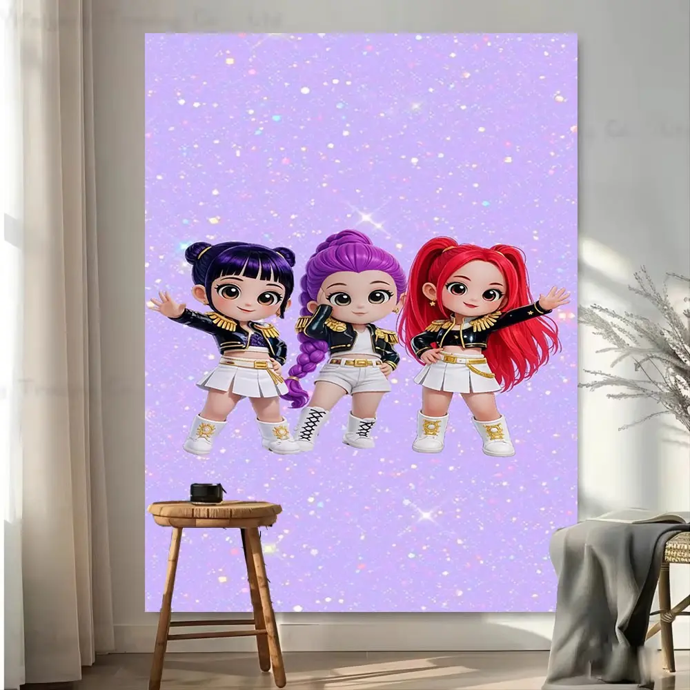 Cute Anime Wall Tapestry, Sweet and Adorable Style, Perfect for Living Room Bedroom Dormitory, Home Decor, Holiday Party Fashion Decoration, Decorative Tapestry, Tapestry Wall Hanging