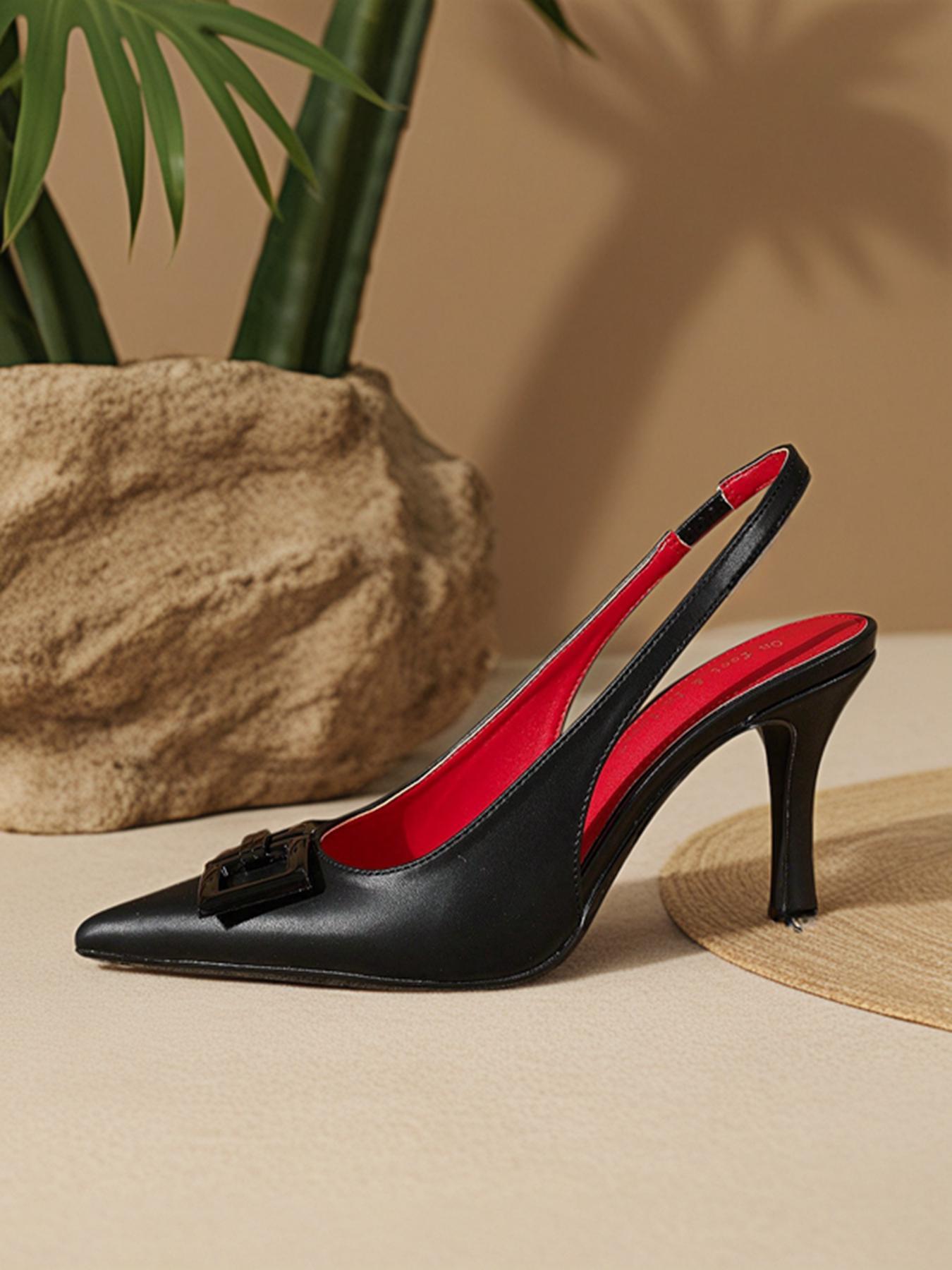 Women's Elegant Footwear, Fashionable High Heel Sandals, Trendy Pointed Toe Sandals for Party, Daily Clothing Decor, Stylish All-match Shoes for Women & Girls