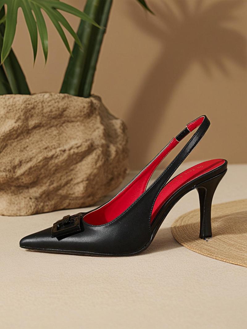 Women's Elegant Footwear, Fashionable High Heel Sandals, Trendy Pointed Toe Sandals for Party, Daily Clothing Decor, Stylish All-match Shoes for Women & Girls
