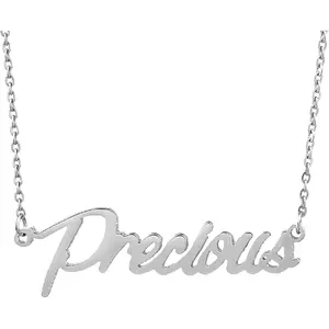 Personalized Name Necklace Custom Any Name Necklaces Customized Nameplate Stainless Steel Jewelry for Womens Mens
