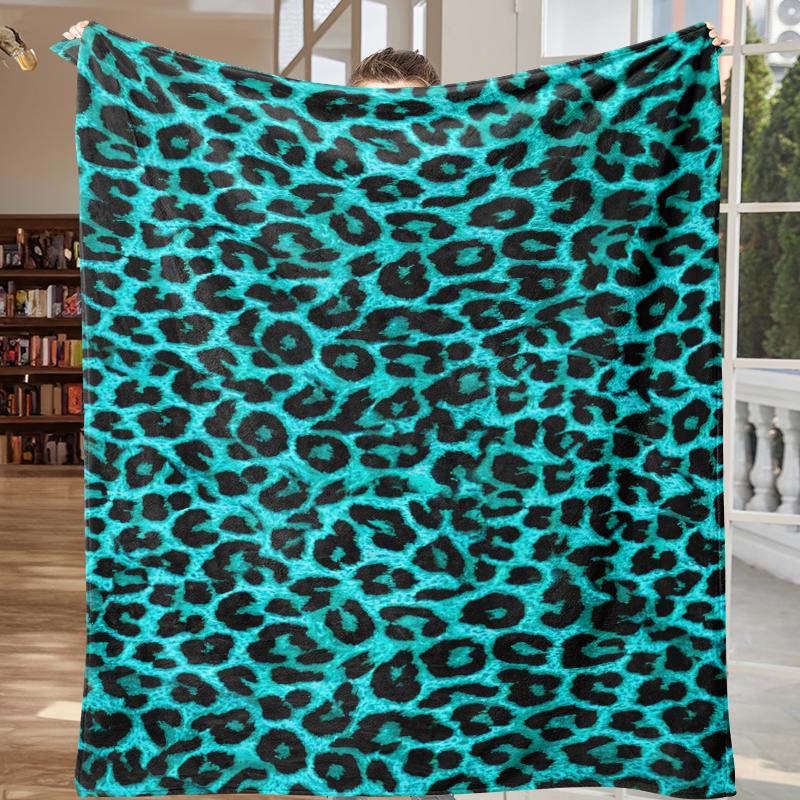 Fluffy Surprise Blankets:Leopard Print Blanket Surprise Box – Hot Pink Purple White Black Pink Gray Brown Turquoise Animal Print Ultra Soft Cozy Plush Fleece Throw Mystery Box Perfect For Y2K Aesthetic, Baddie Style & Wild Fashion Lovers