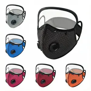 Carbon Filter Dust Mask, Breathable Reusable Detachable Adjustable Face Cover for Running, Motorcycle Riding, Gardening