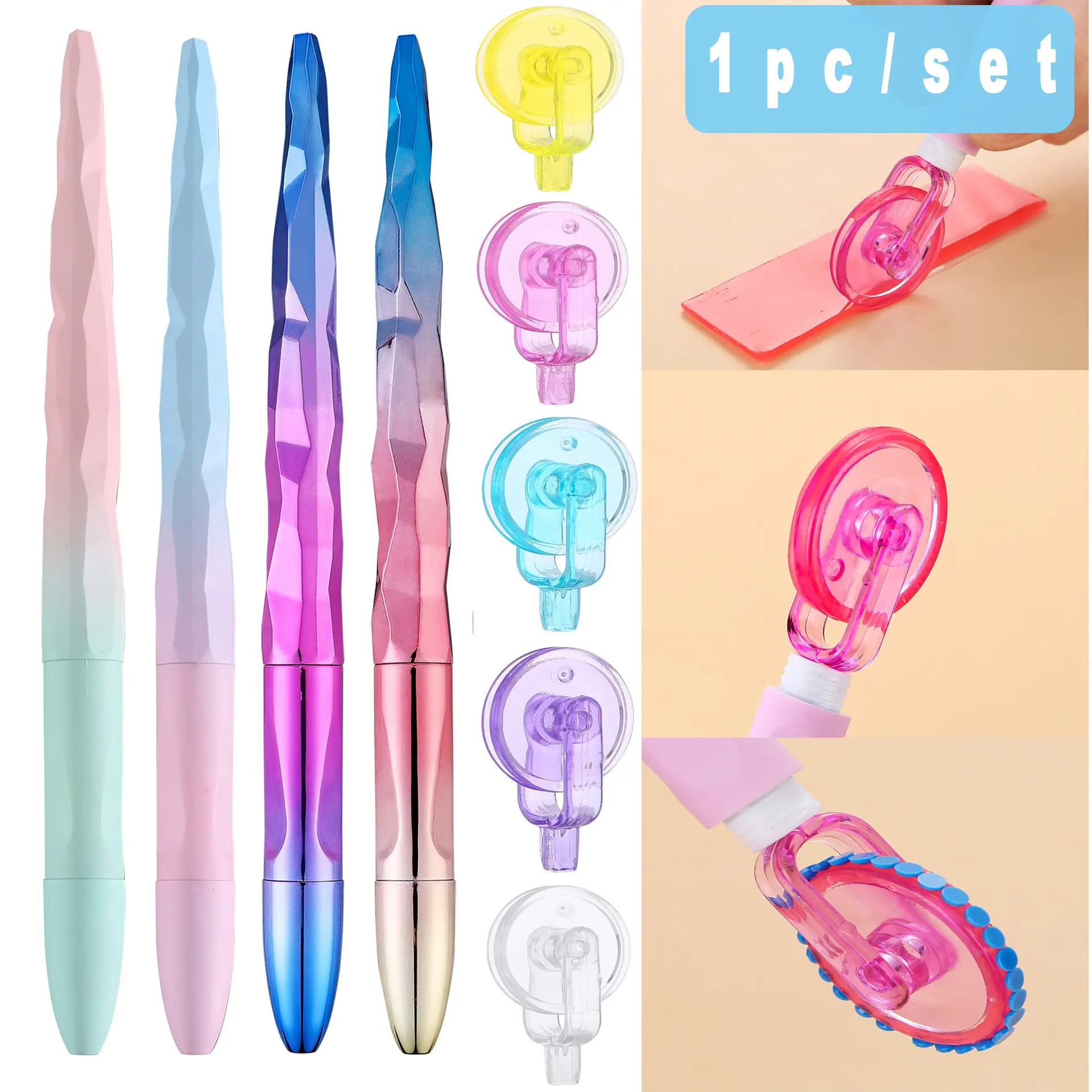 1pc/set Diamond Painting Kit, Easy-To-Use Diamond Pencil, New Glue Roller, Mosaic Tool Set, Glue Diamond Roller, 1 Piece/set