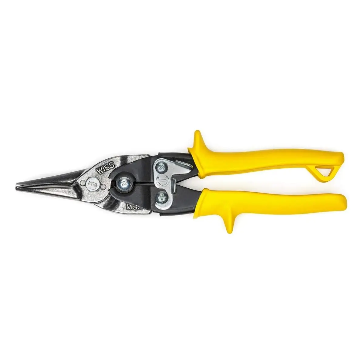 9-3/4 Inch Compound Action Snips, Straight, Left and Right Cut, Metalmaster M3R