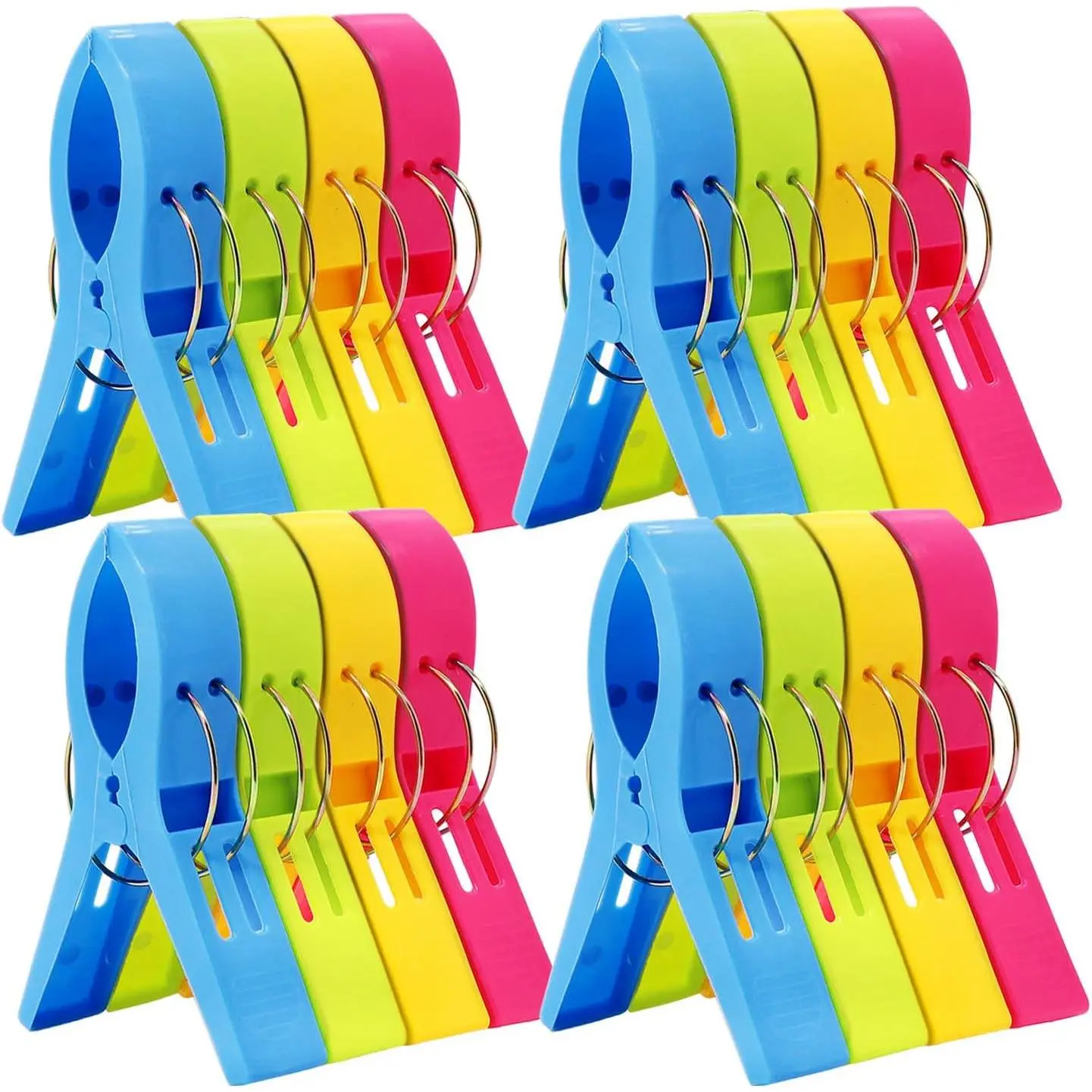 Beach Chair Towel Clips-Cruise Essentials, Pool Chair Clips Large  Clip Clamps Beach Towel Holder Clothes Pegs to Keep Your Towel from Blowing ,  Beach  Have (16 Pack)