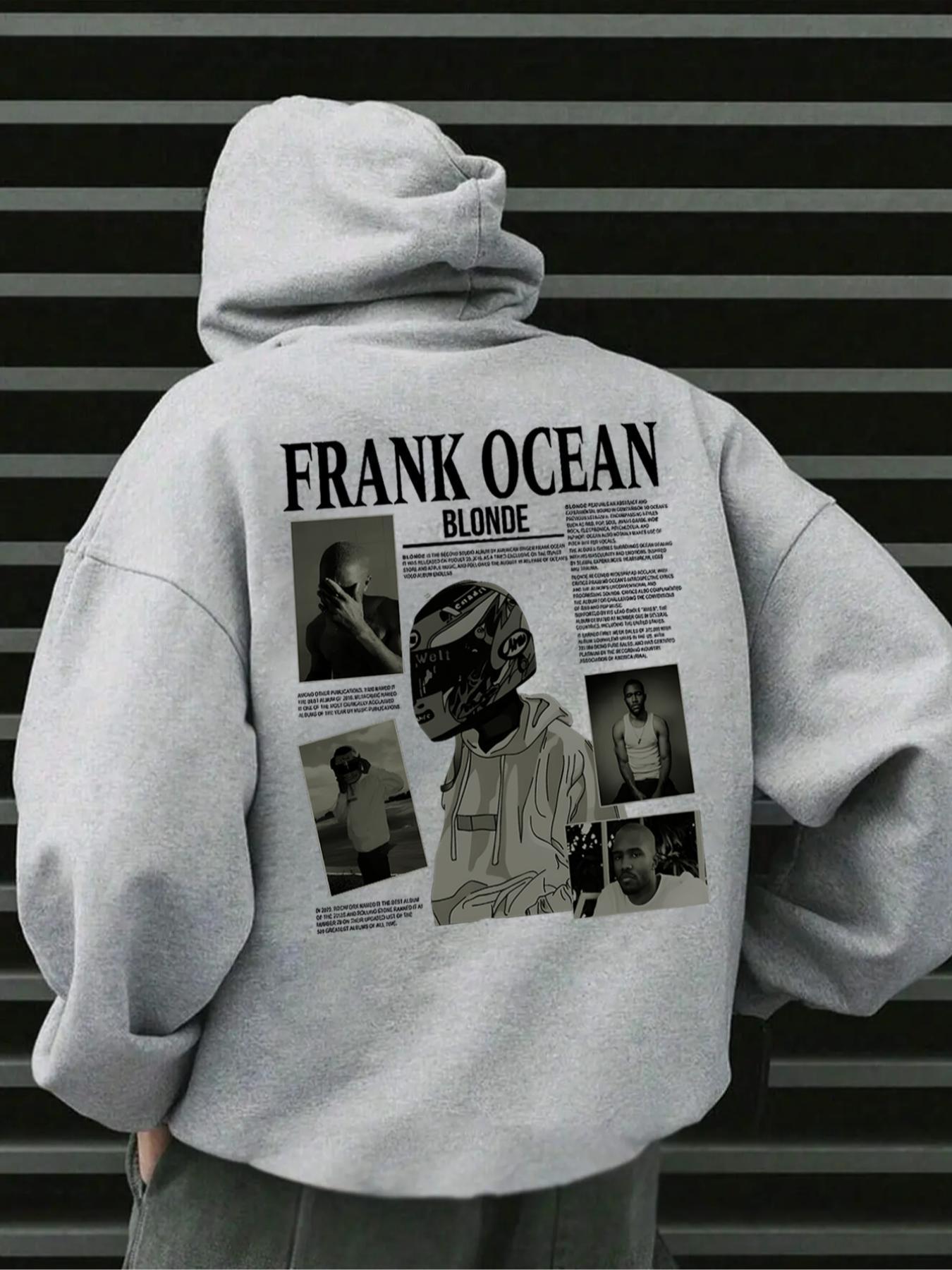 Men's Letter Print Drop Shoulder Hoodie, Fashion Casual Regular Fit Drawstring Pocket Hooded Sweatshirt for Daily Holiday Outdoor Wear, Men Clothes for Fall & Winter