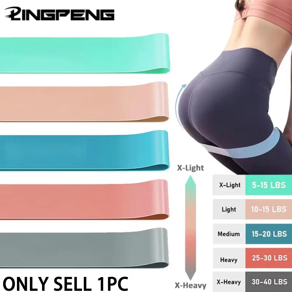 Resistance Band Yoga Strap Yoga Accessories Fitness Exercise Hip Band Leg Deep Squats Dance Elastic Ring Stretch Band Elastic Sport Band Home Core Workout Strength Training Workout Bands