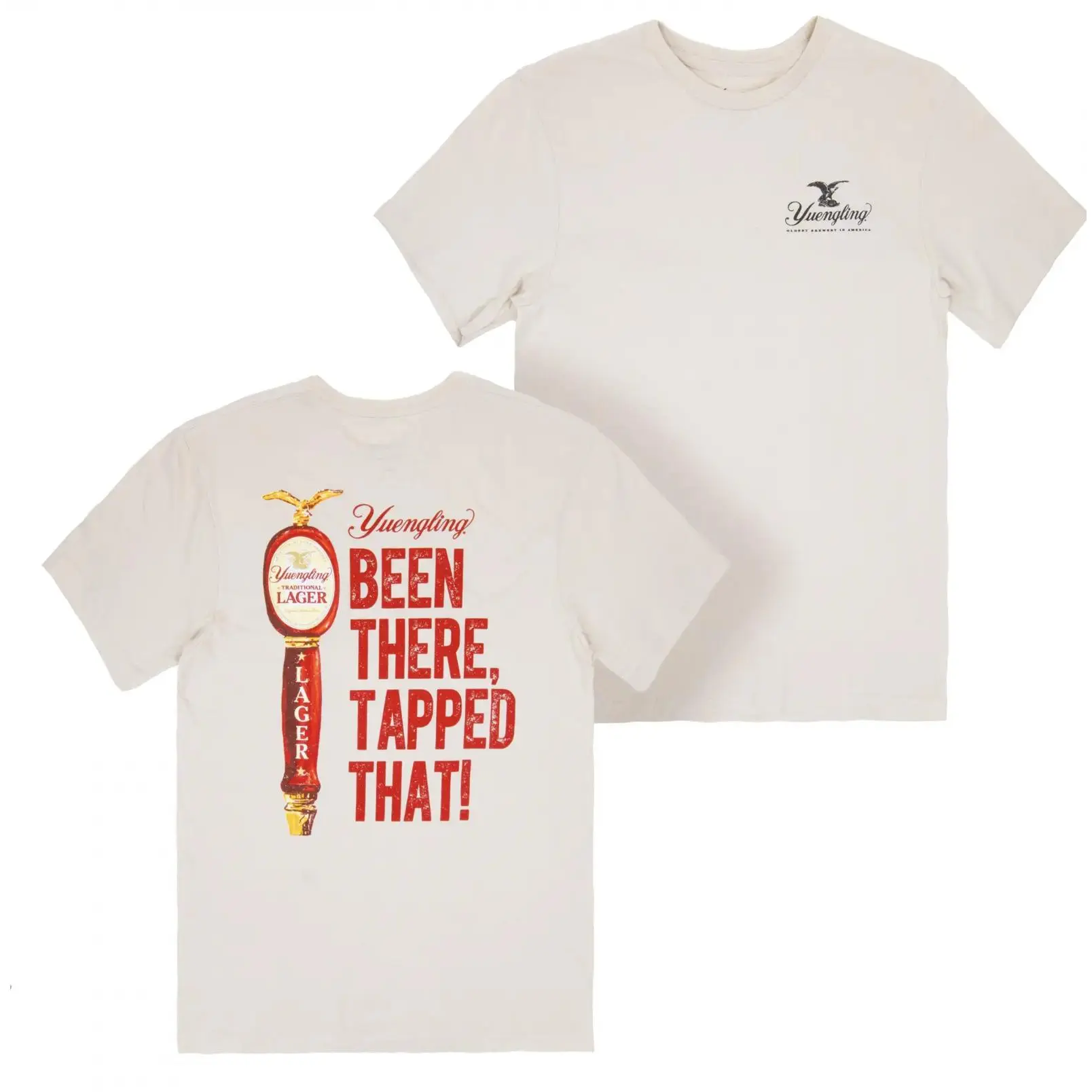 Yuengling Been There, Tapped That! Front and Back Print T-Shirt 2 Sides, America’s Oldest Brewery Front and Back Print T-Shirt, Shirt For Yuengling Fans
