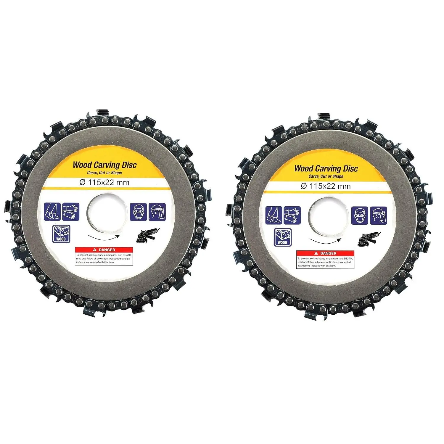 4.5"/115mm   Wheel   Carving Disc  Carving Disc 7/8" Arbor 13  2 Pack