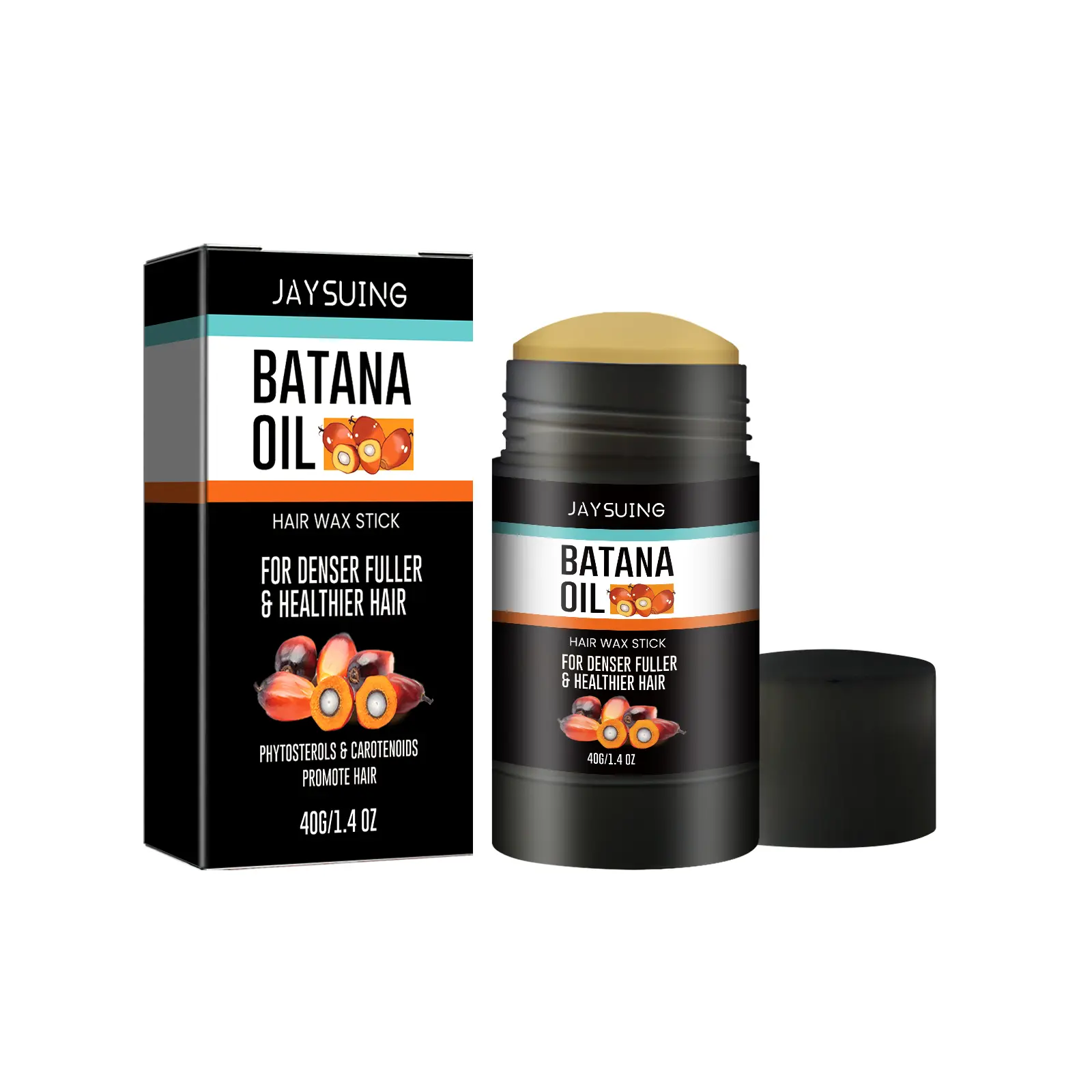 Batana Hair Wax Stick,Long-Lasting Hold, Tames Flyaways, Creates Voluminous, Natural-Looking Shine