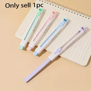 1/4pcs Random Color Erasers, No Mess Silicone Erasers for School Supplies, Office Stationery Supplies, Writing Tools, Fun Creative Stationery Without Residue