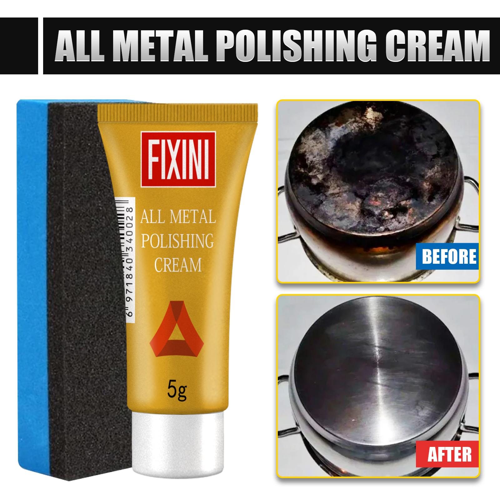 AMZ Metal Polish Cream, Copper Tire Rust Polishing Kitchen Metal Polishing Multifunctional Cleaning Care Cream