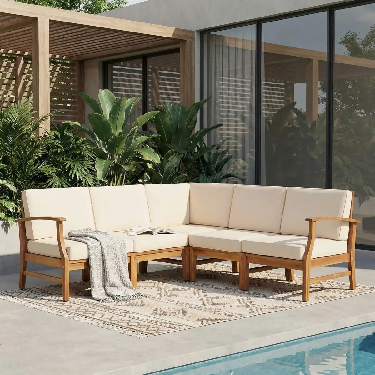 Cream + Acacia Wood