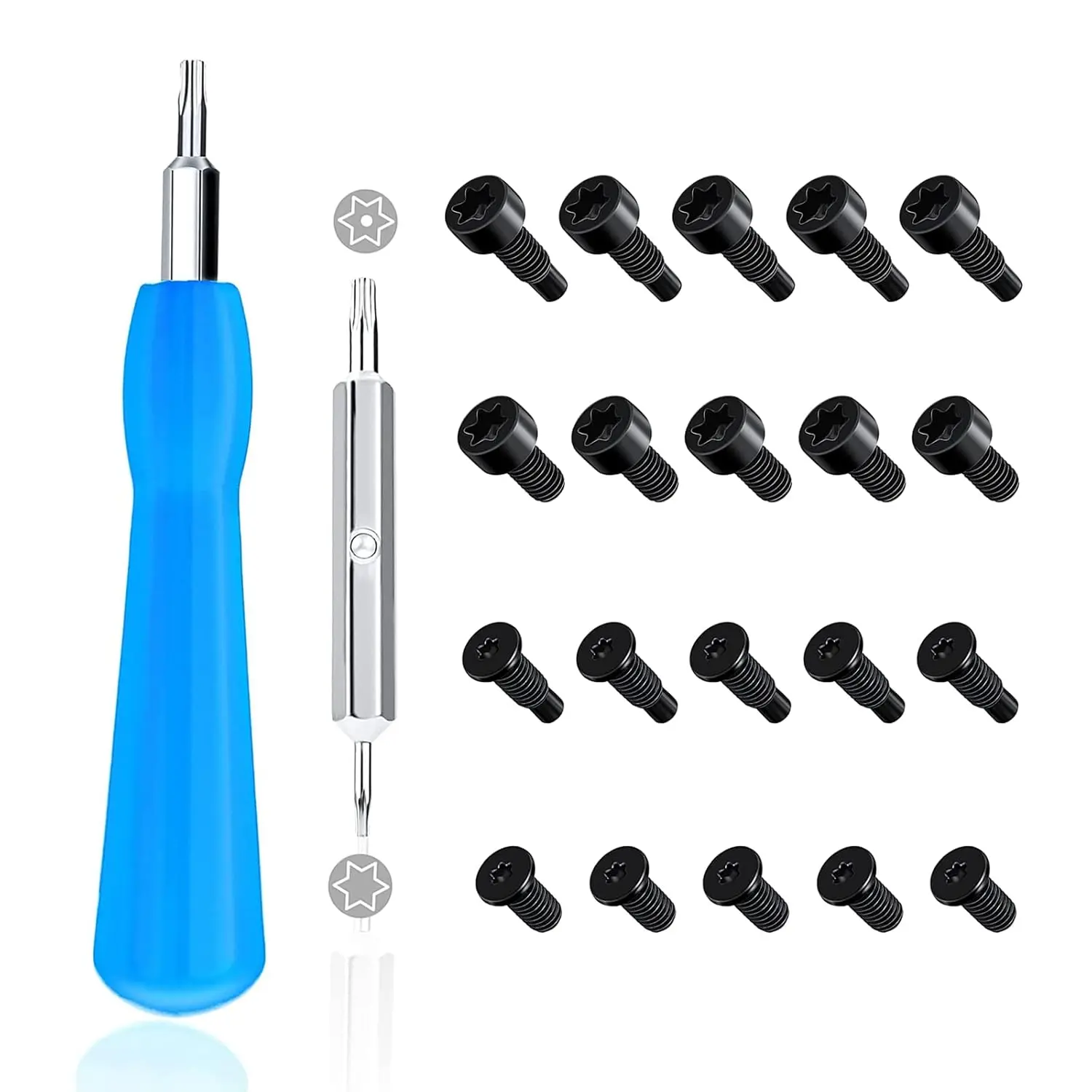 Ring Doorbell Functional Set - T6/T15 Replacement Screwdriver, 20Pcs Screws Compatible with Ring Doorbell 2, 3, 4, Plus, Pro, Elite, Includes Screws