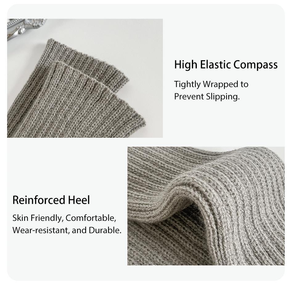 2 Pairs of Women's Four-season Autumn and Winter Solid Color Harajuku Fashion Wear Trendy Simple JK College Style Pile Socks