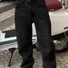 Men's New Fashion Casual Washed Jeans, Denim Woven Jeans, Four-Season Versatile Simple Style, Plain Surface Fitted Jeans, All Seasons Wear