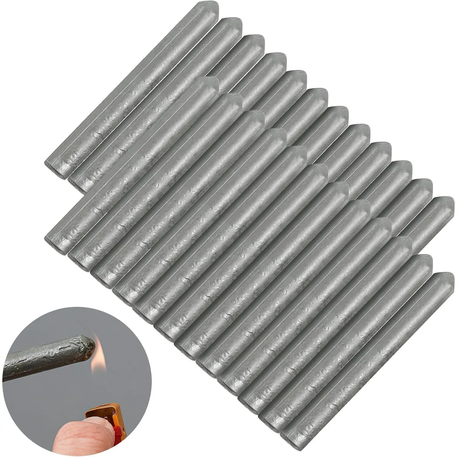 24 Pcs Low Temperature Rod Sticks Easy Melt Low Melt Solder Pipe Electrode Aluminum Rod for Stainless Iron, Beginner and Pro (Classic)