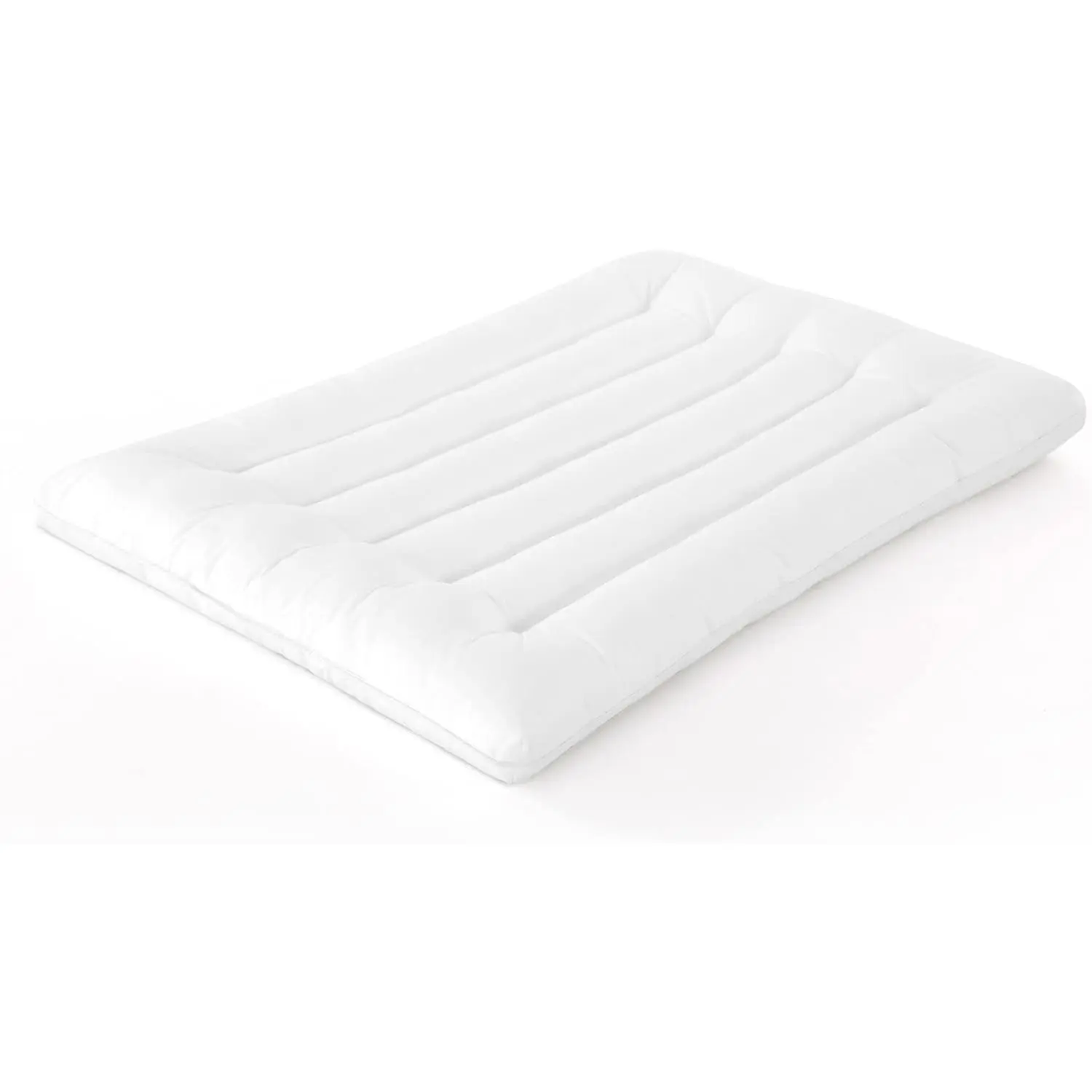 Ultra Thin Flat Pillow for Sleeping, Thin Pillow for  Sleeper, Supportive  Sleeping Pillow, Slim Bed Pillow, Machine Washable-Standard Size 18x26, White