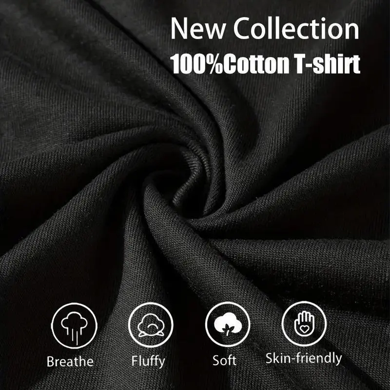 Men's 100% Cotton "I'm Mom's Favorite Son/Daughter" Graphic Print Crew Neck Short-Sleeve Tshirt, Casual Loose Relaxed Fit Streetwear Top, Soft Breathable Menswear for Daily Summer Wear, Hand Wash, Do Not Dry Clean