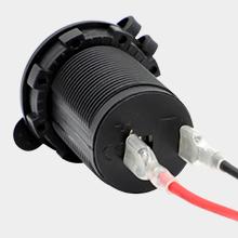 Cigarette Lighter Socket Car Marine Motorcycle ATV RV Lighter Socket Power Outlet Socket Recket Receptacle 12V Waterproof Plug by