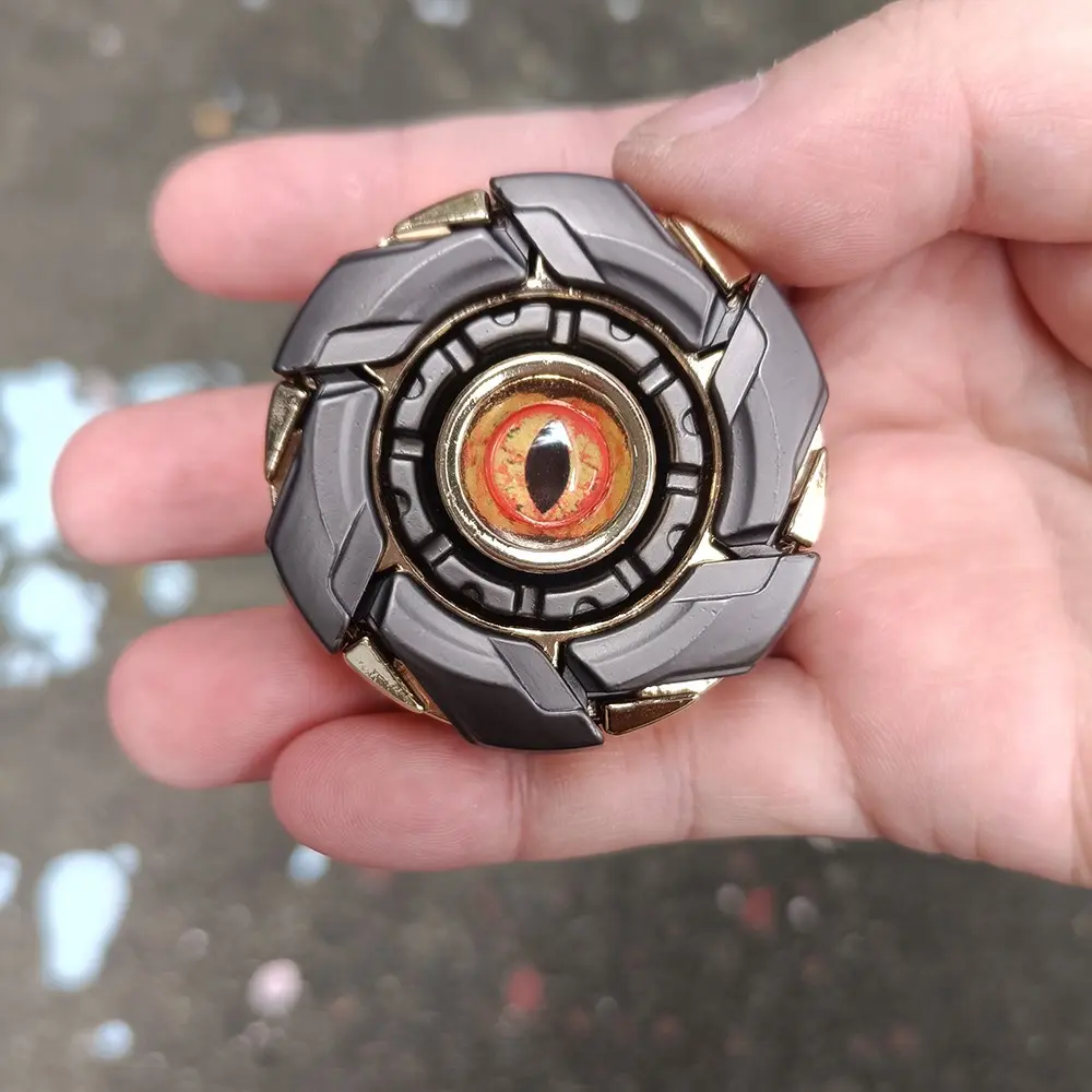 Demon Eyes Gyro Edc Fidget Spinner, Open Armor Rotating Toy, Adult Stress Relief Magnetic Metal Toy, Finger Spin Top