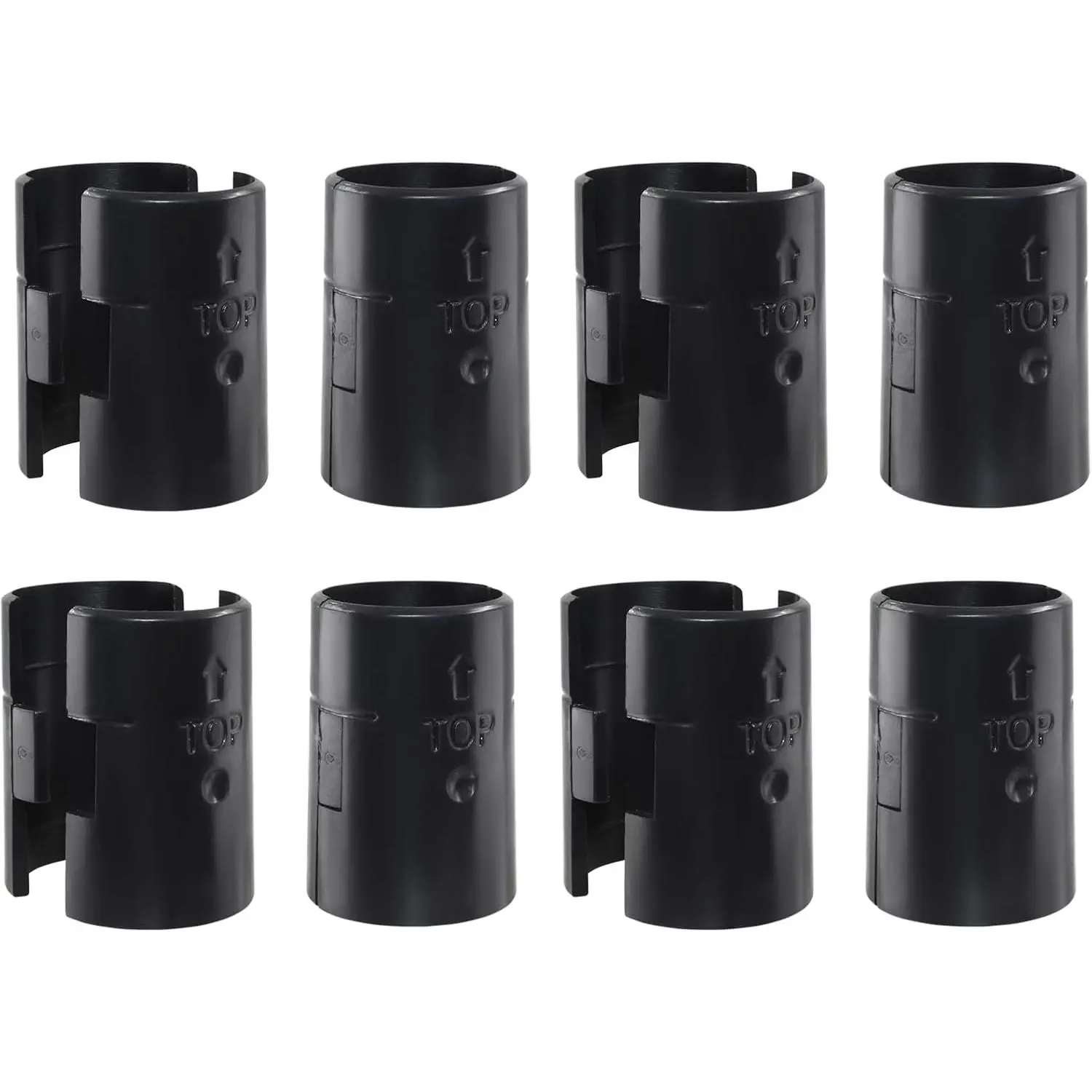 24 count Wire Shelf Clips, Plastic Shelf Lock Clips for 1 Inch  | Shelving Sleeves Replacements, Shelves Accessories for Wire Shelving System ( Black )