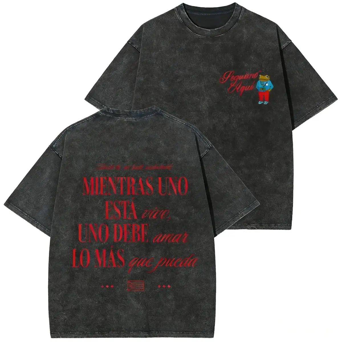 Women's Trendy Short-Sleeve Blue Graphic T-Shirt - Reggaeton Perreo Babe, Puerto Rican "Seguimo Aqui" Print, Casual Fit, Sapo Concho Design
