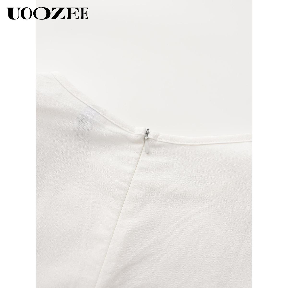 UOOZEE Women's Solid Color, Multicolor Sleeveless Wide Leg Jumpsuit with Pockets - Casual Loose Fit Overall Cotton Blend Minimalist Style Springtok Womenswear