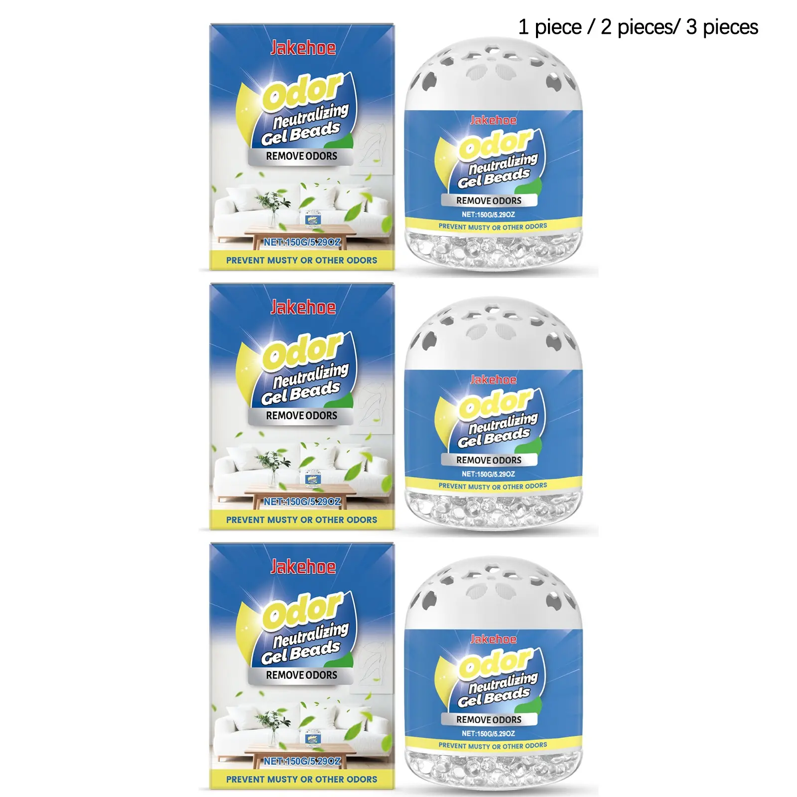 Home Air Freshener Box (150g/150g*2/150g*3), Odor Absorption, Car and Indoor Use, Air Purification, Long-Lasting Scent