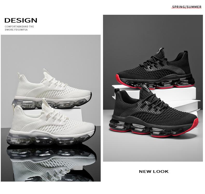 Mesler Men's Sporty Solid RoundToe Laces Trainers, Fashionable Lace UpFront Mesh Breathable Comfortable Sports Air Running Shoes Sporty Lightweight Breathable Running Shoes For Exercise & Daily Wear