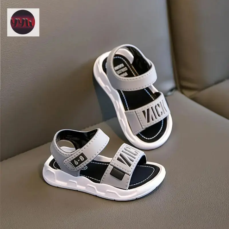 YYW1 Boys' Soft-Soled Sandals - Lightweight Quick-Dry Casual Footwear for Older Kids, Kids Outdoor Play, Safe Materials