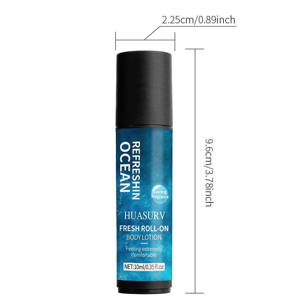 Men's Anti-Perspiration Roll-On Deodorant, Long-Lasting Fragrance, Sweat & Odor Protection, 10ML, Daily Use, Fresh Scent