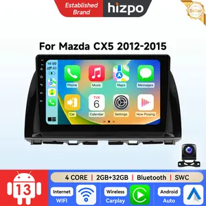 For Mazda CX5 CX-5 CX 5 2012-2015 Android 14 Car Stereo 9 Inch Touch Screen GPS Navigation Head Unit Support Wireless Carplay Android Auto DSP BT