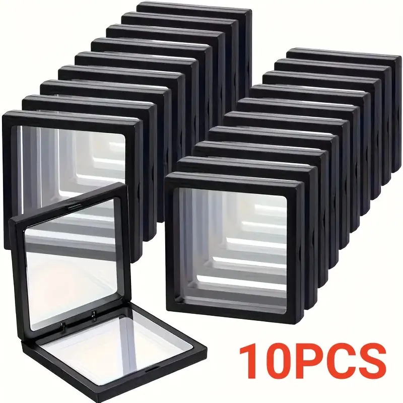 10Pcs Transparent Jewelry Box. Jewelry Bracelet Storage Box and Gift Box Containers. Plant Specimen Storage Box, Securely Closed Design To Prevent Entanglement and Knotting