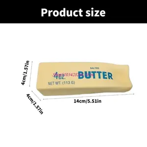 Unisex Stress Relief Butter Pinch Toy, Yellow Soft Bounce Decompression Toy for Christmas Gifts, Birthday Gifts, Release Pressure, Improve Concentration