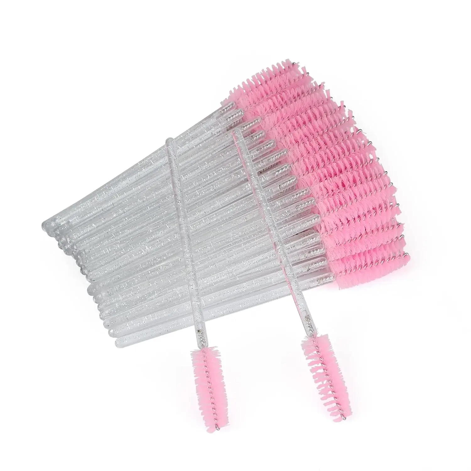 50 count Disposable Mascara Wands and Eyelash Spoolie Brush Applicators