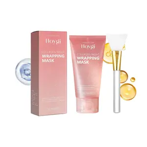 Collagen Night Wrapping Mask,Peel Off Facial Mask Pack - Elasticity & Hydration Care, Hydrating, Reduces Sagging & Dullness - Hydrolyzed Collagen For Glowing Skin Care