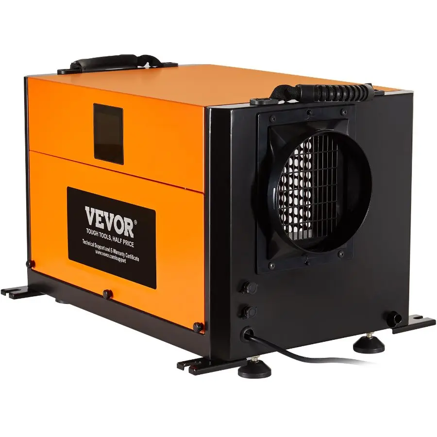 VEVOR 190 Pints Commercial Dehumidifier with Drain Hose for Crawl Spaces, Basements Warehouse Job Sites, Large Capacity Dehumidifier for Water Damage Restoration, Auto Defrost, CSA Listed