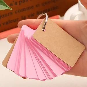 DIY Paper Flashcards, Couple DIY Boyfriend Coupon Cards, Blank English Word Cards, Study Bookmark Memo, Index Scratch Card, Notebook Cards, Congratulations Cards