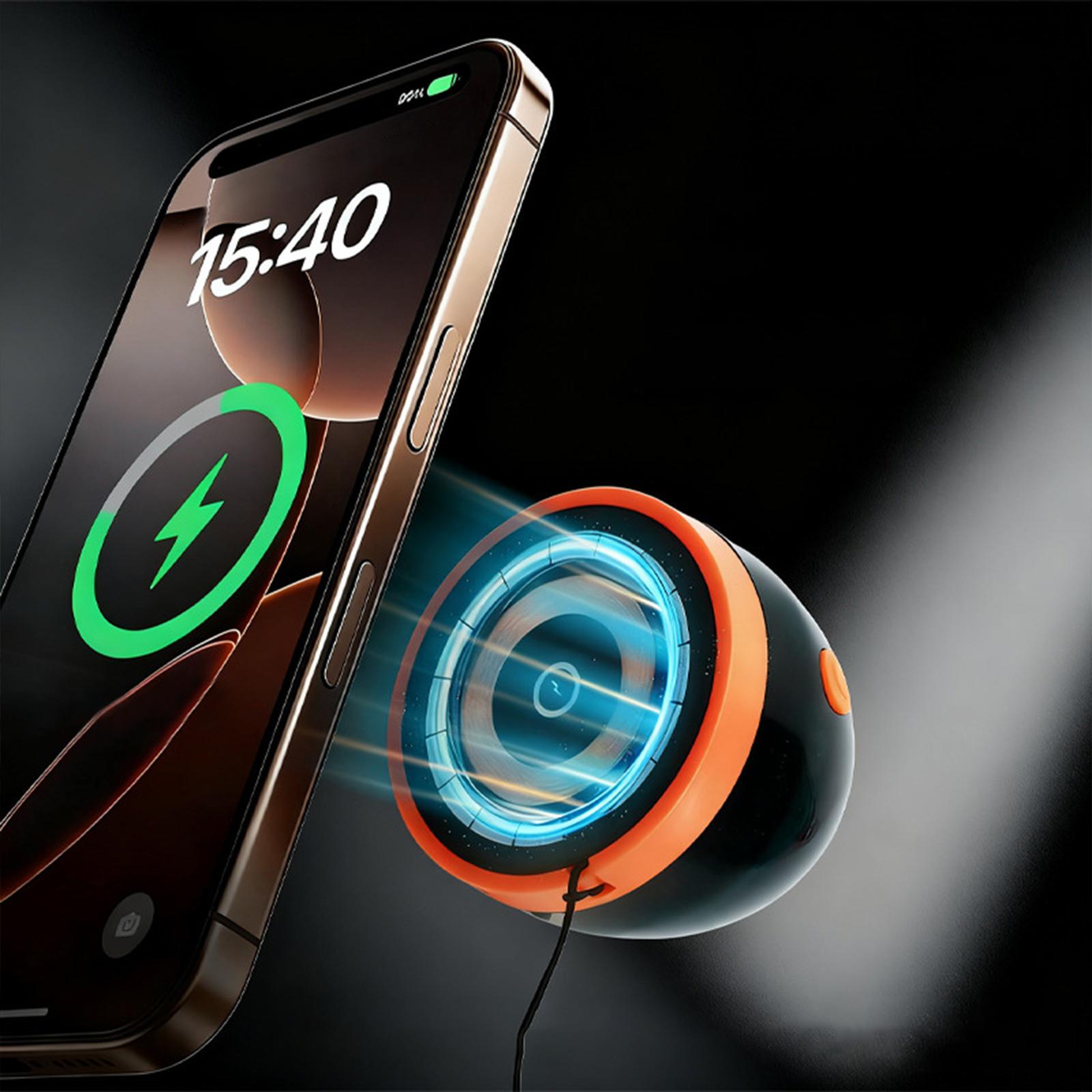 Desktop Wireless BT Speaker with Lanyard Magnetic Phone Holder Mini BT Speakers Subwoofers with RGB Light 5100mAh Battery Power