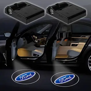 Car Wireless Door Welcome Light Projector Lamp, Decoration for Ford Focus 2 3 4 Fiesta Ecosport Everest Ranger Kuga, Auto Accessories