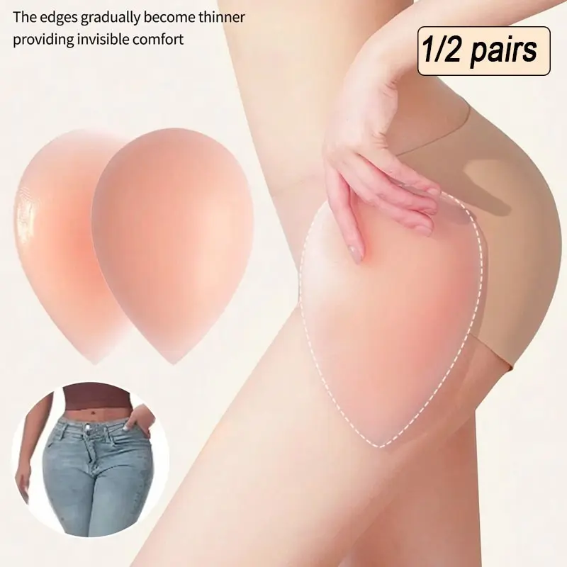 Women's Invisible Reusable Silicone Butt Pads, Enhance Hip and Buttock Shape, Supportive Patch for Various Body Types, Boosted Look