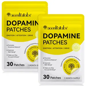 acentiallabs Dopamine Patches, 30 patches/2-pack; ultra-thin, invisible, elastic patches that are waterproof and sweat-resistant and won’t peel off, suitable for everyday use
